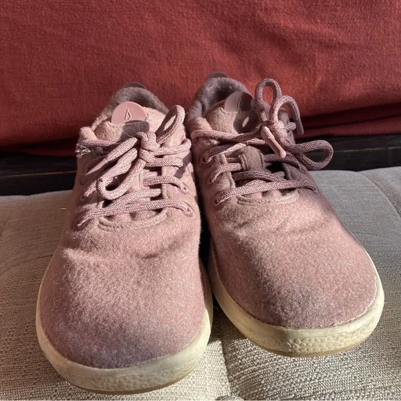 ALLBIRDS | Women's Size 8 Mauve Pink Merino Wool Runner Mizzles Sneakers Lace Up - Picture 2 of 5